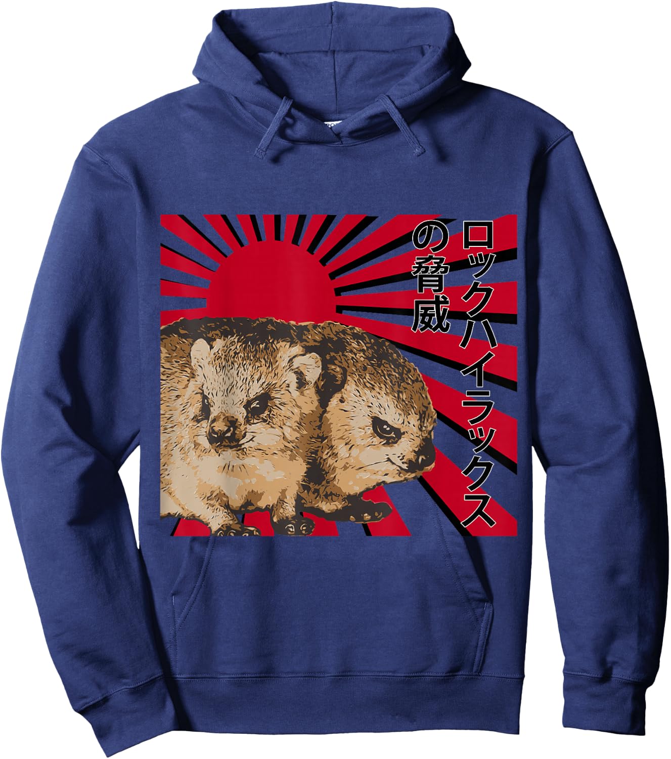 Rock Hyrax Menace Hoodie - Hoodie | Navy