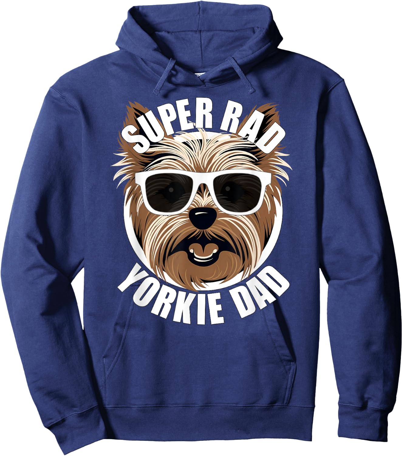 Yorkie Dad Funny Father’s Day Yorkshire Terrier Dog Dad Hoodie - Hoodie | Navy