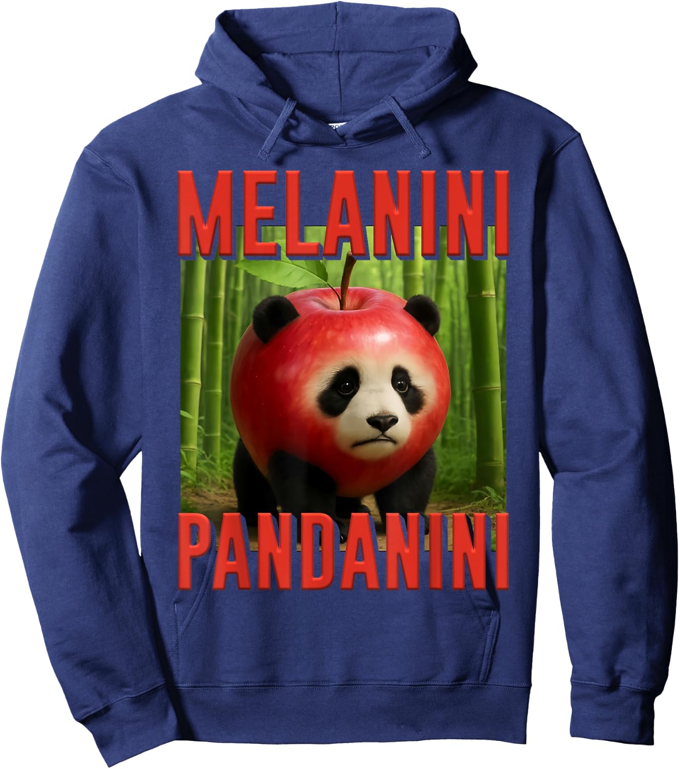 Melanini Pandanini AI Monster Italian Brainrot Kids Boys Hoodie - Hoodie | Navy