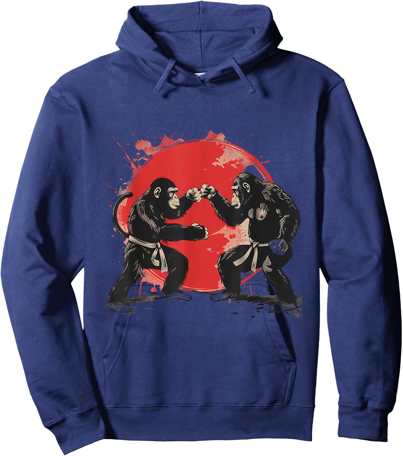 MMA Monkey Taekwondo Jiu-Jitsu Martial Arts Kickboxing Hoodie - Hoodie | Navy