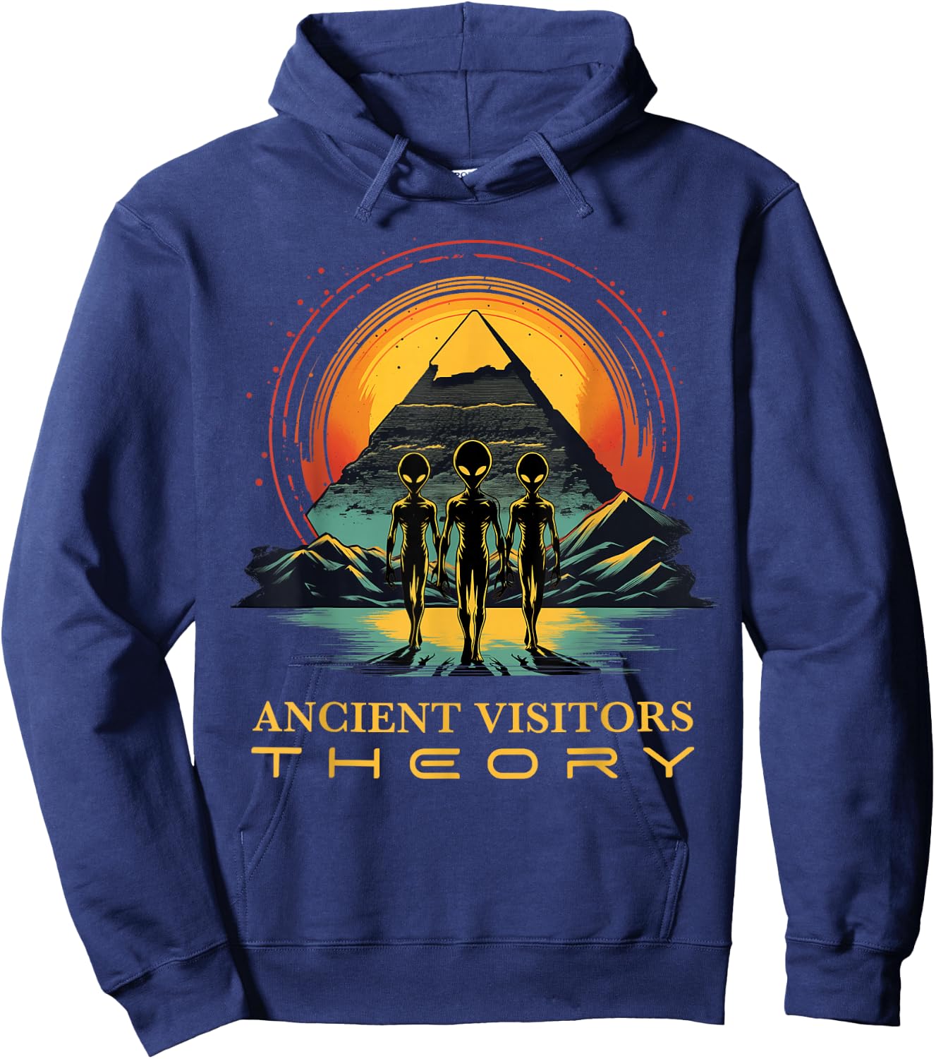 Theorie Antike Außerirdische Besucher Weltall UFO Alien Hoodie - Hoodie | Navy