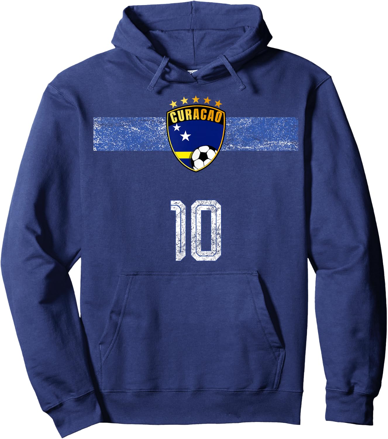 Retro Curacao Flagge Curacaoan Pride Lovers Hoodie - Hoodie | Navy