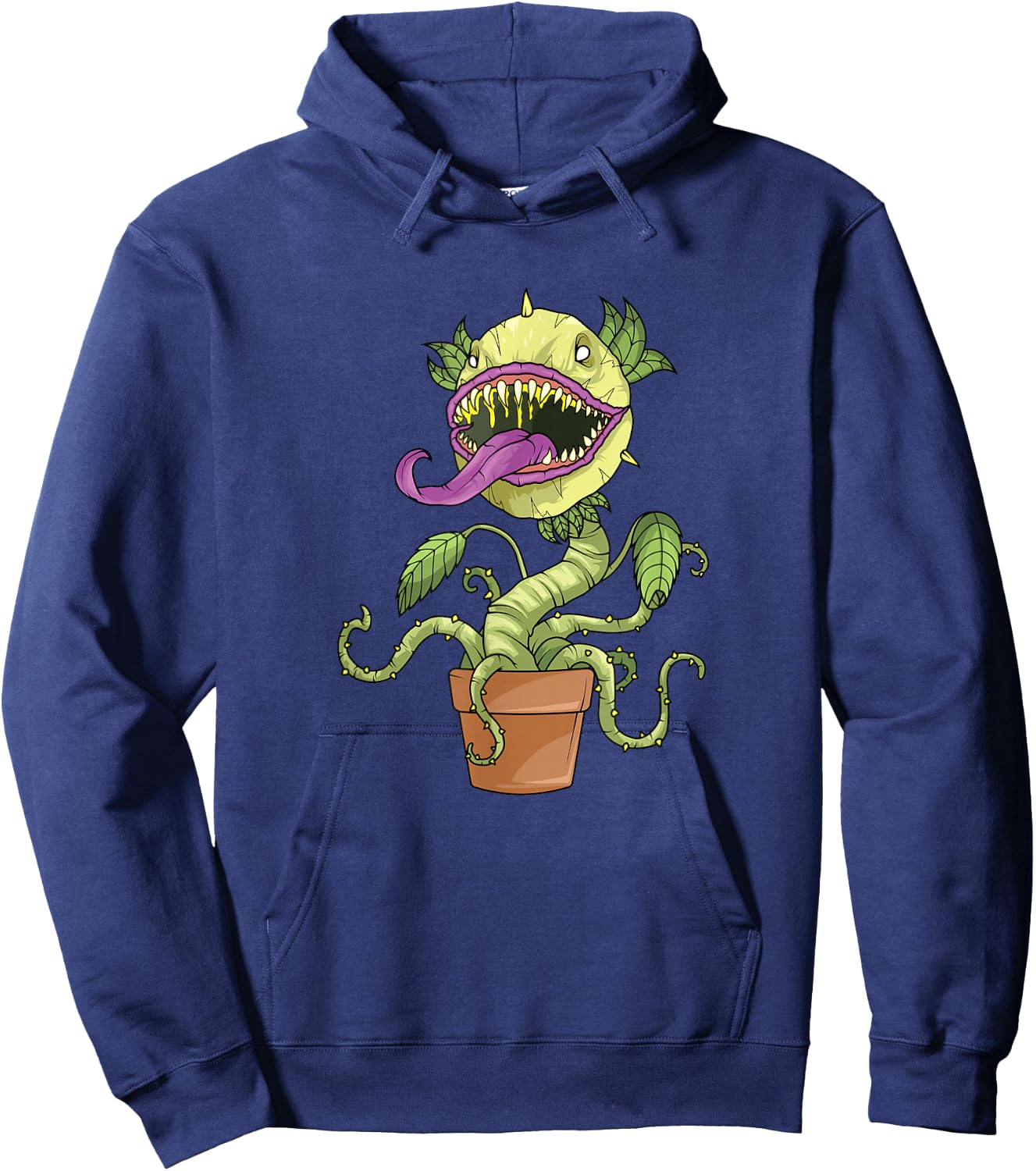 Venus Fly Trap Costume Carnivorous Plant Monster , black, s Hoodie - Hoodie | Navy