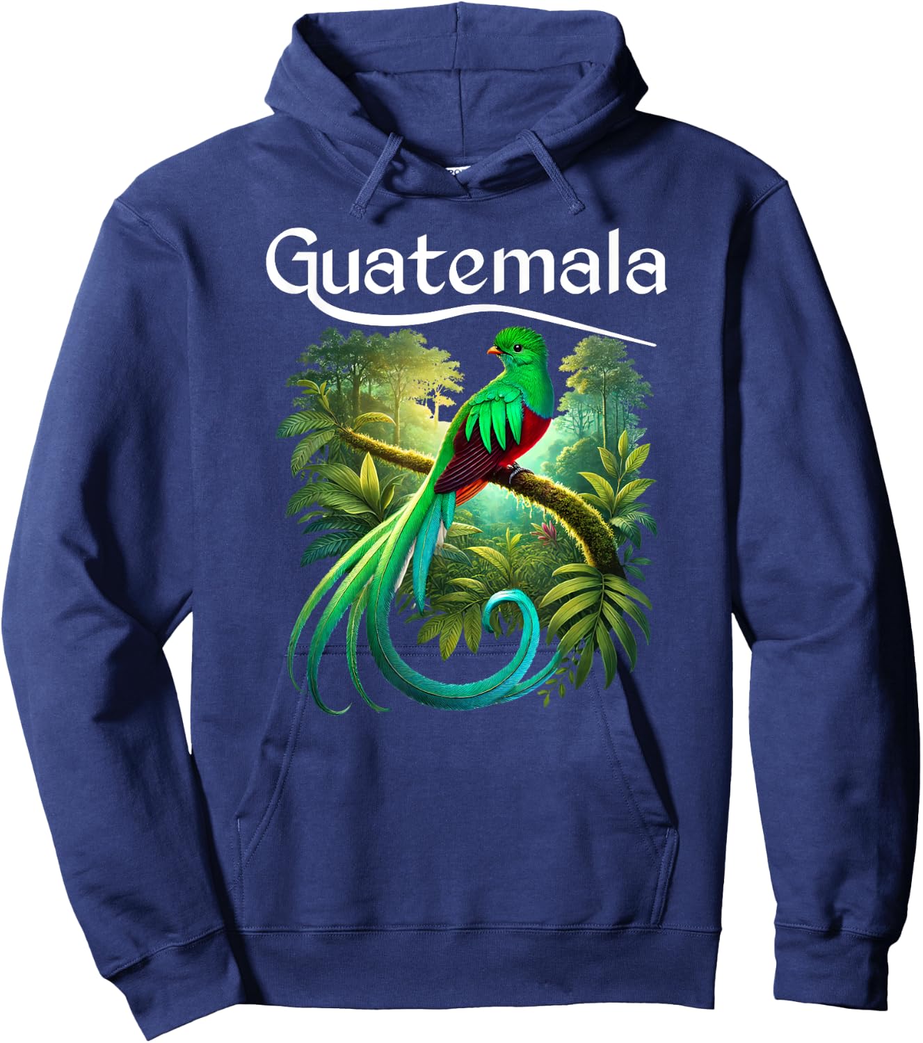 Quetzal Guatemala Chapin Antigua Tikal Tradicional Maya 502 Hoodie - Hoodie | Navy