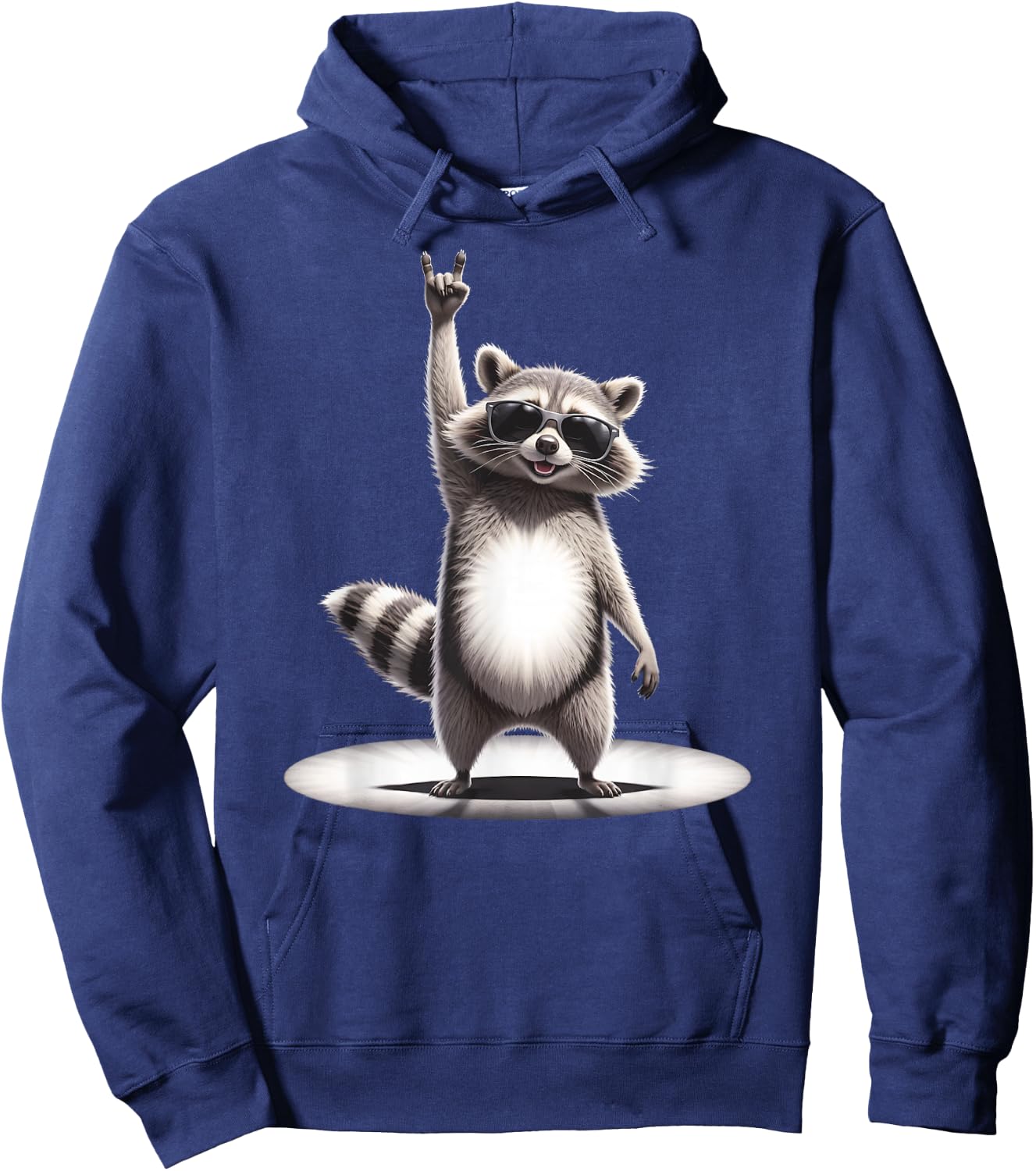 Funny Washbear Rock Music X Retro Rocker Racoon Pedro , black Hoodie - Hoodie | Navy
