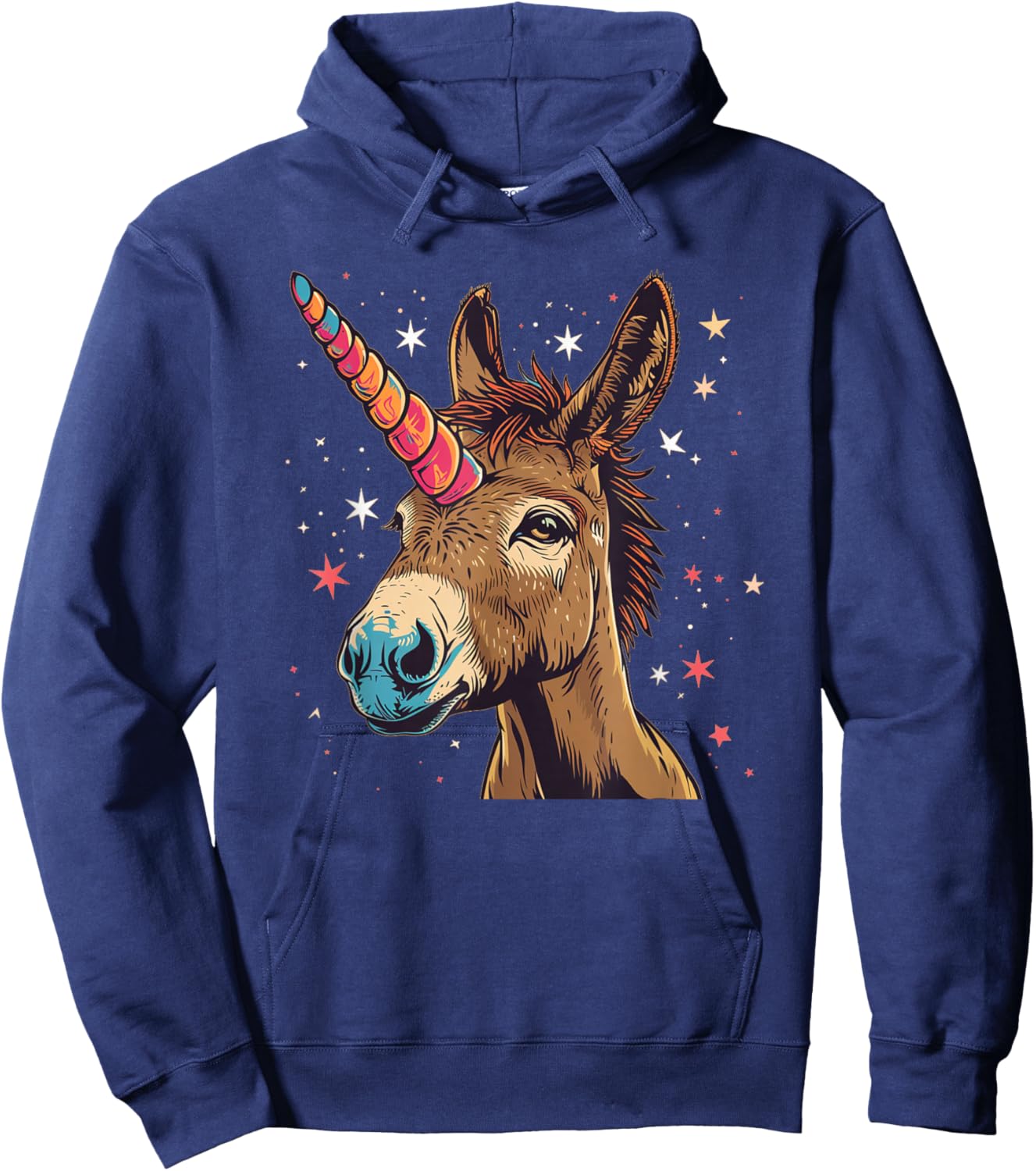 Cute magical Donkey Unicorn Costume Hoodie - Hoodie | Navy