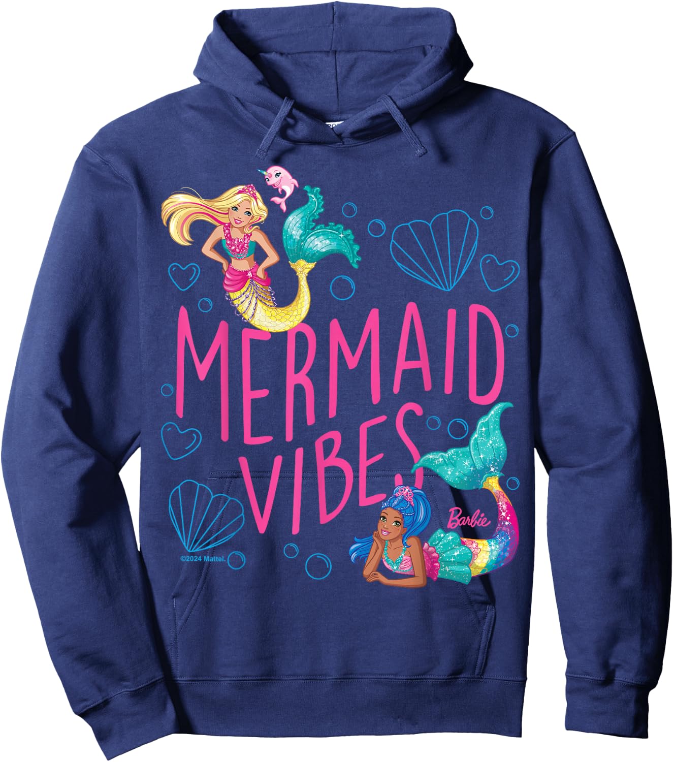Barbie Mermaid Vibes Hoodie - Hoodie | Navy