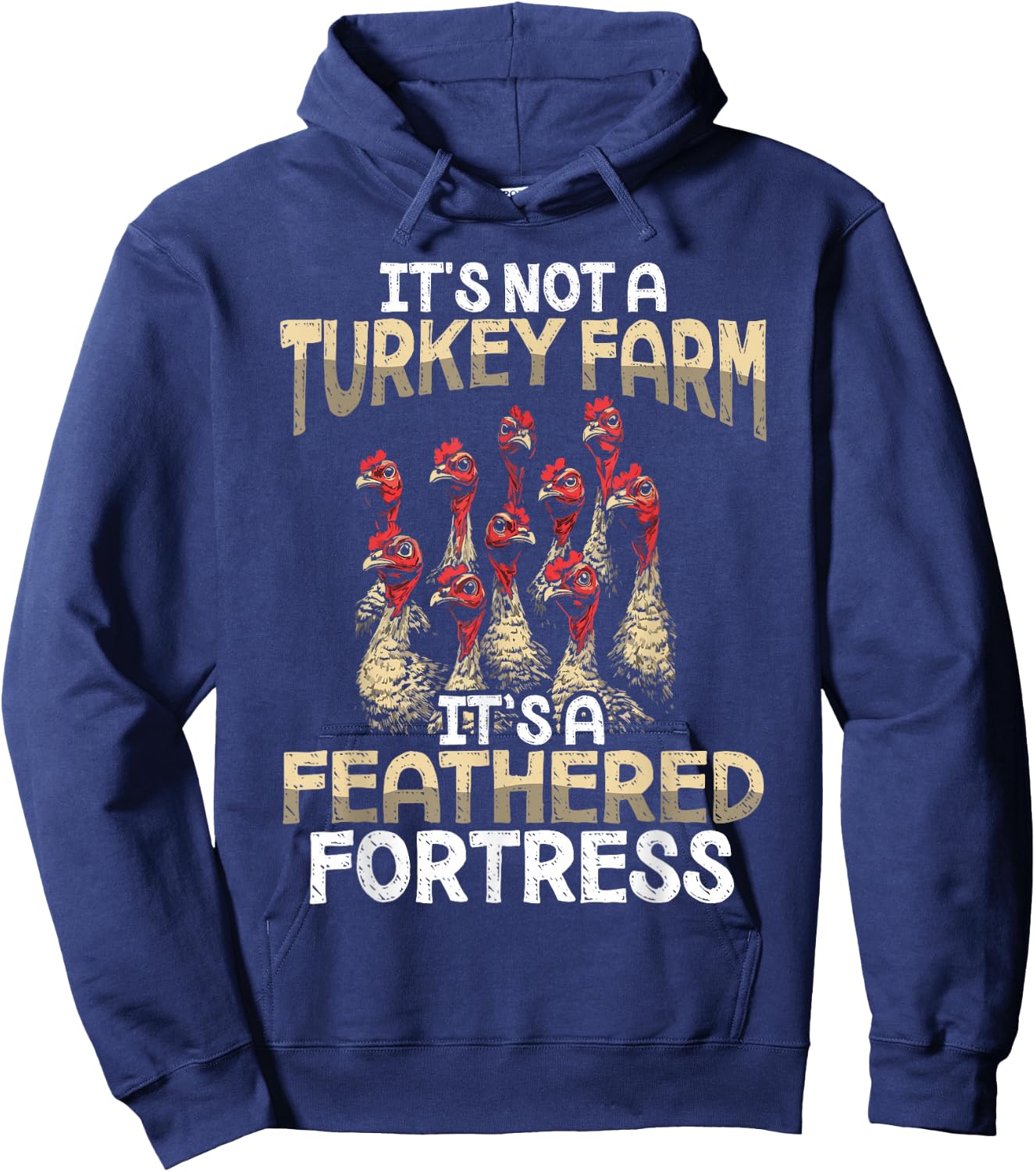 Turkey Farm Turkey Farmer Hoodie - Hoodie | Navy