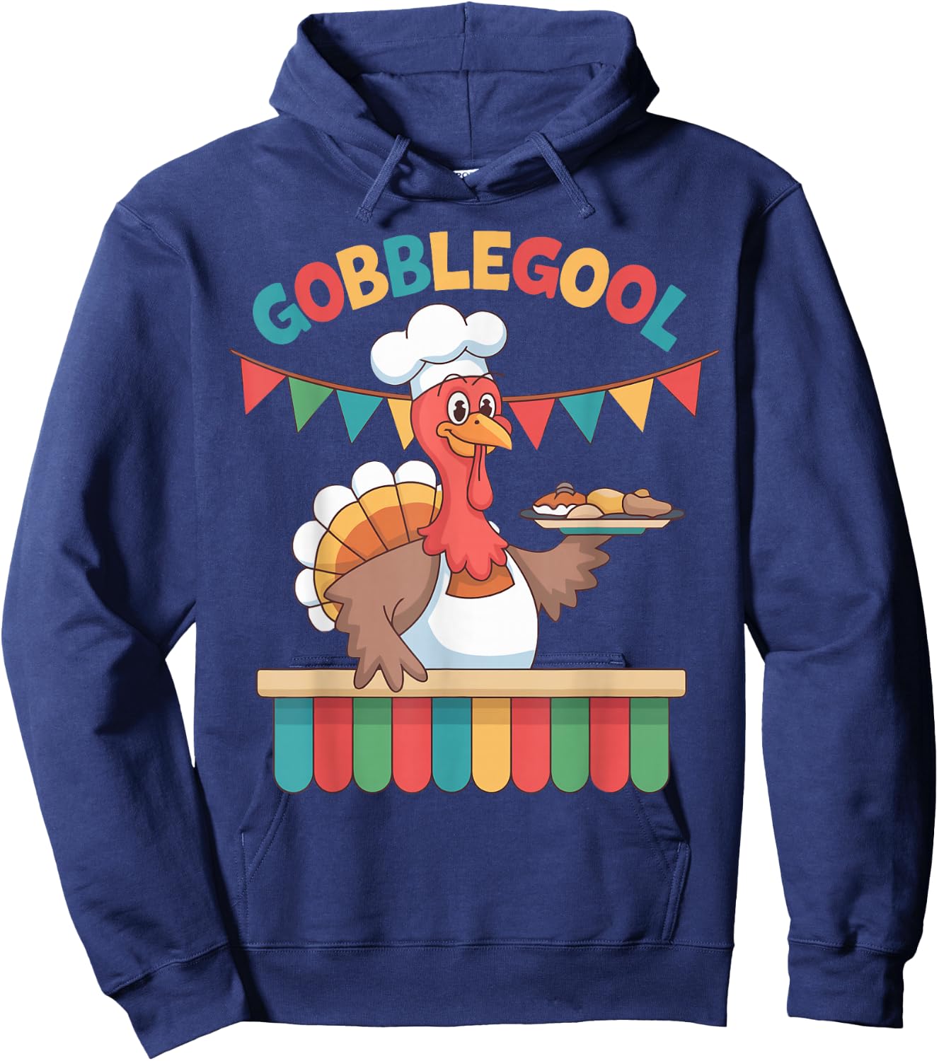 Gobblegool Turkey Thanksgiving gobble gool turkey Hoodie - Hoodie | Navy