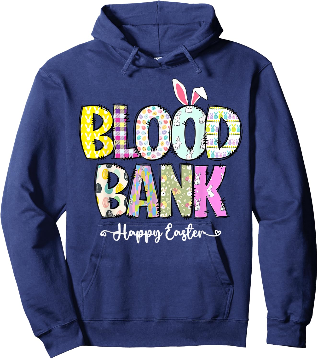 Blood Bank Easter Day Medical Lab Science Medical Laboratory Hoodie - Hoodie | Navy