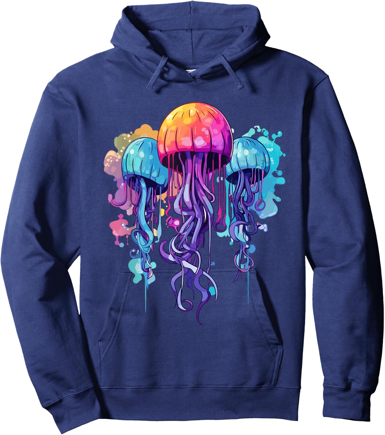 Jellyfish Costume Psychedelic Jelly Fish Sea Ocean Hoodie - Hoodie | Navy