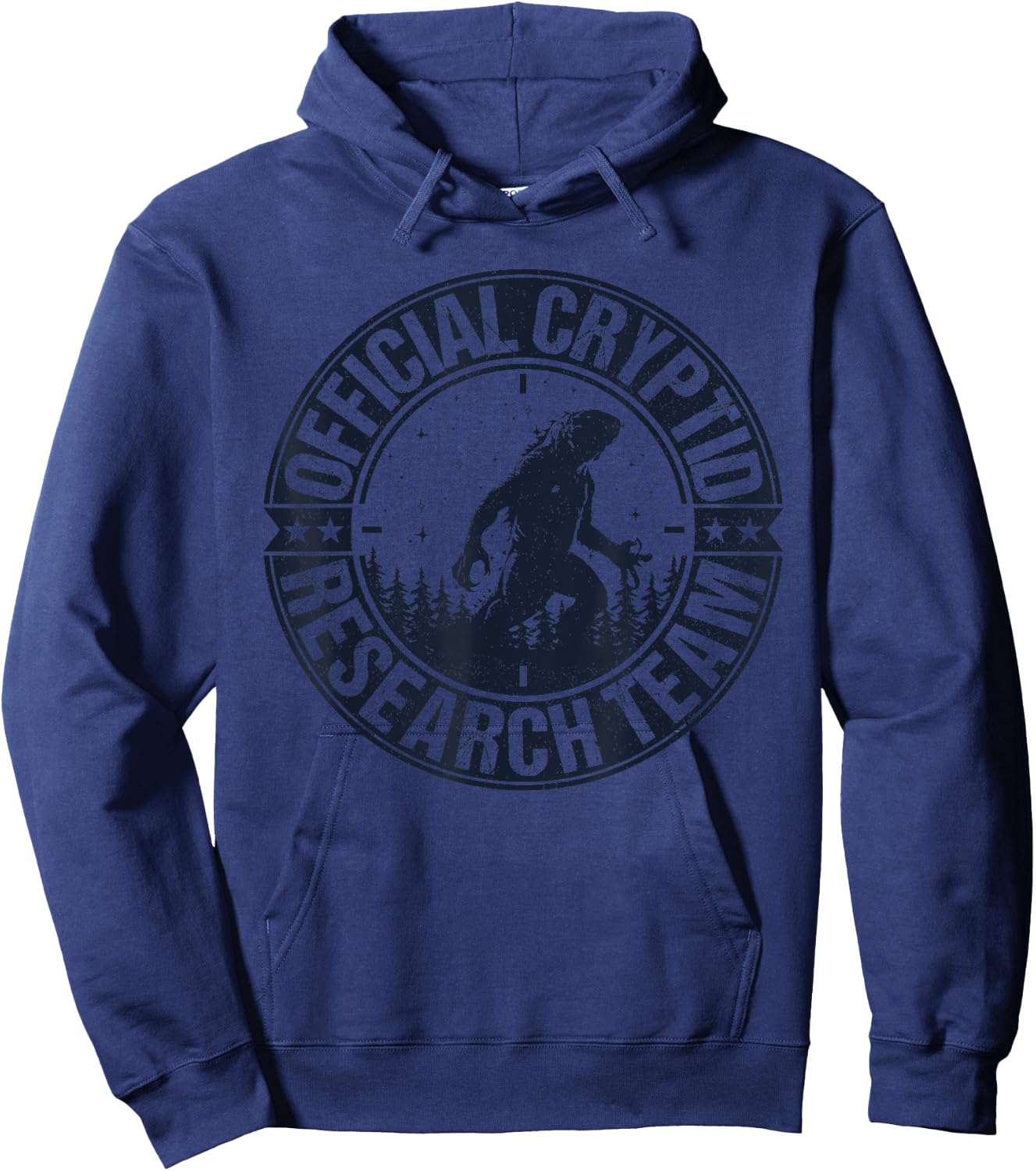 Official Cryptid Research Team Lizardman Hunting Lizard Hoodie - Hoodie | Navy