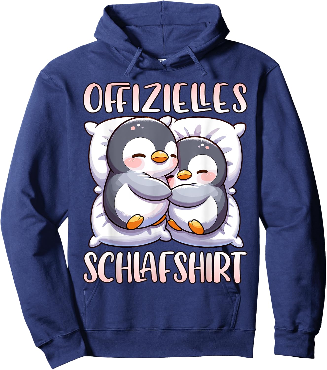 Official Sleep Shirt Penguin Pyjamas Girls Sleep , black Hoodie - Hoodie | Navy