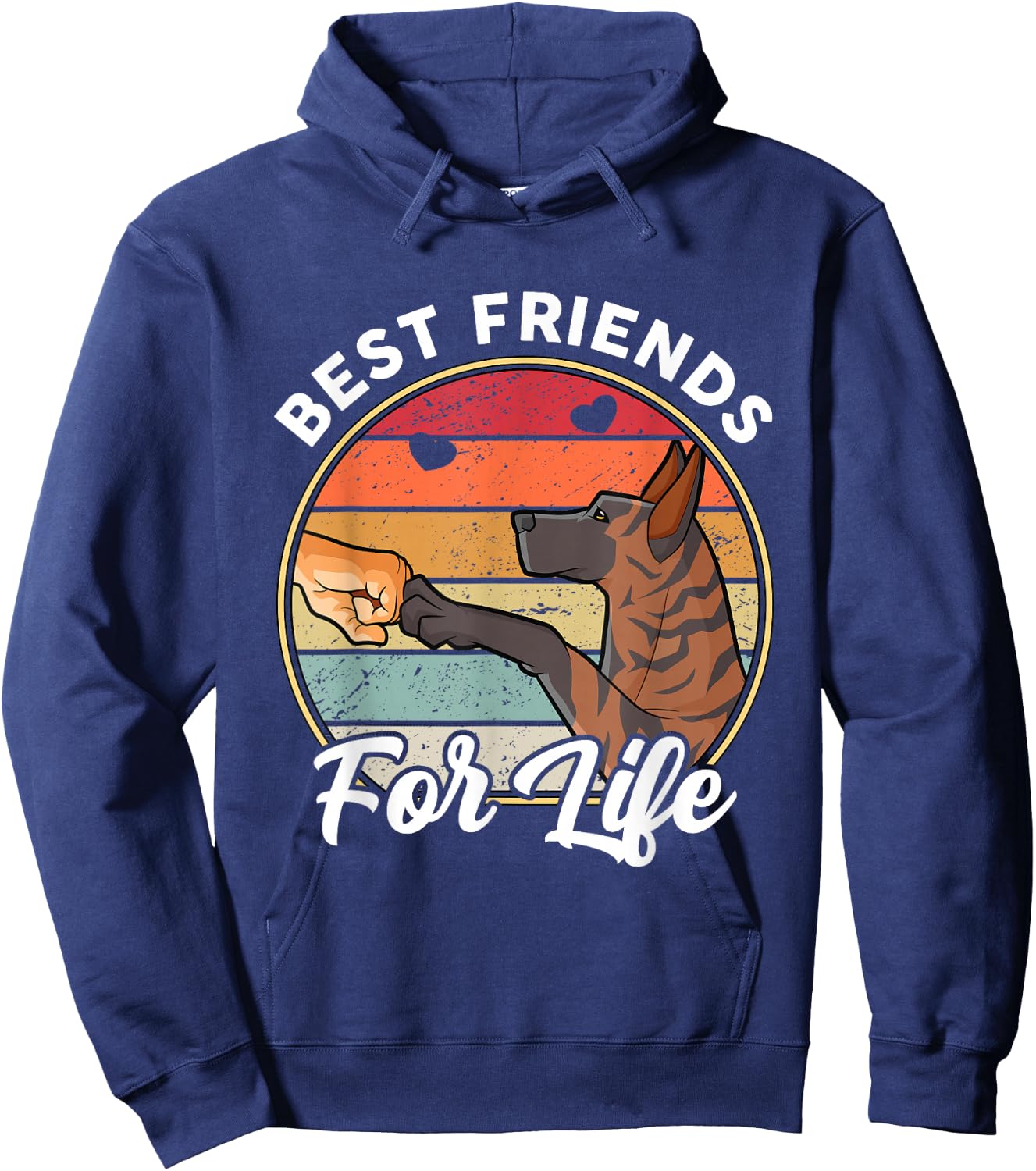 Best friends for life Dutch Shepherd Hoodie - Hoodie | Navy