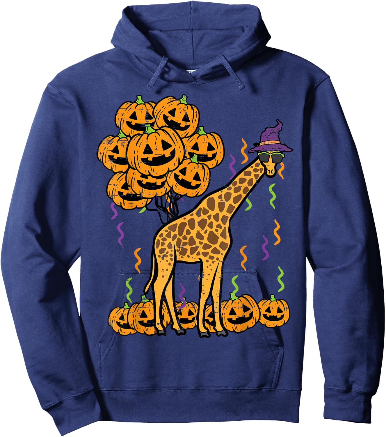 Halloween Giraffe Costume Zoo Animal Boys Girls Kids Men Hoodie - Hoodie | Navy