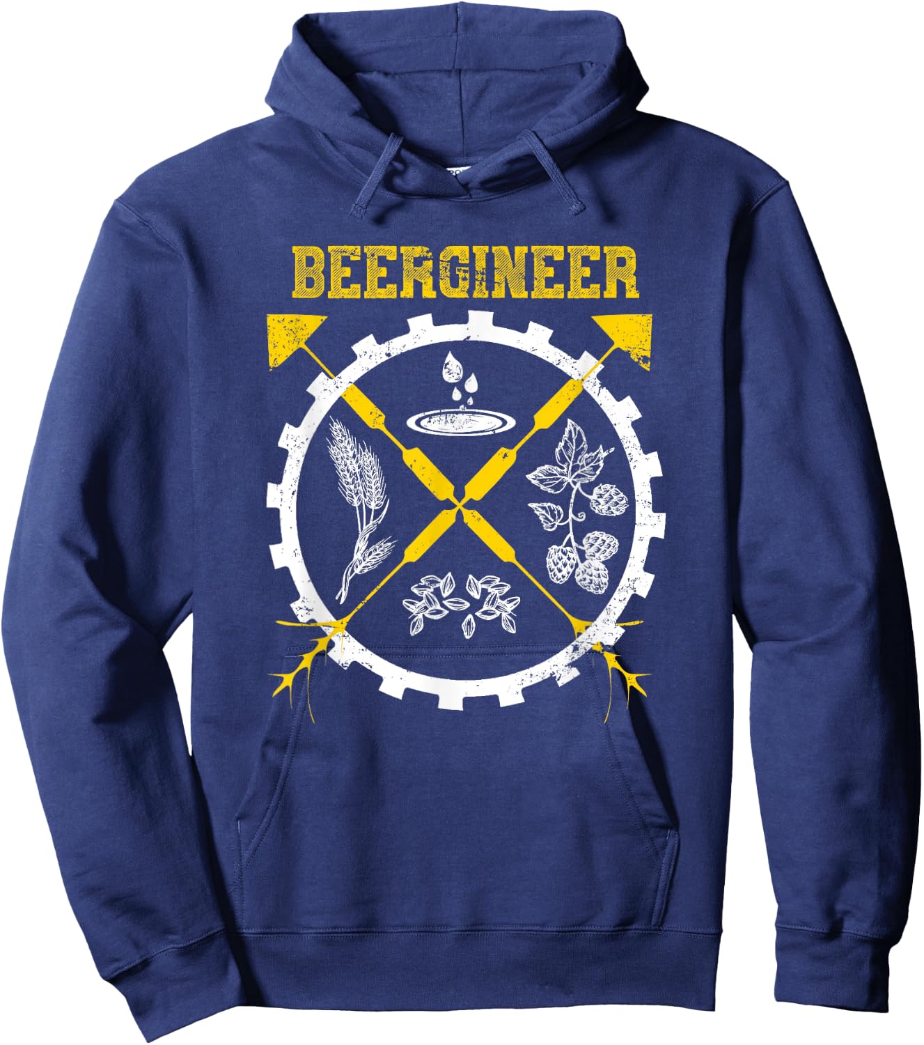Barley Craft Beer Brewing Drinks Gift Craft Beer Hoodie - Hoodie | Navy
