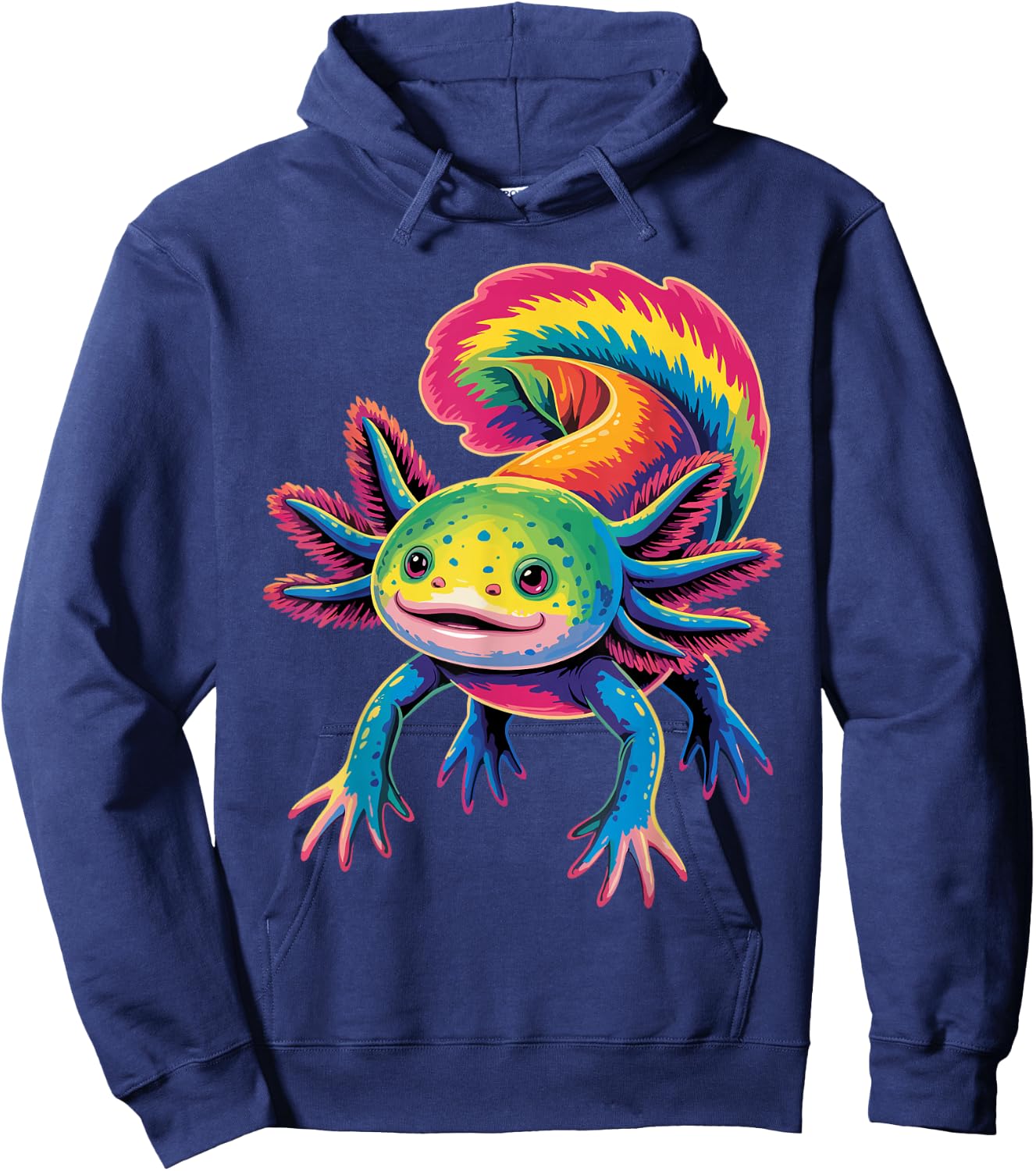 Funny Axolotl Design Women Kids Axolotl Lovers Hoodie - Hoodie | Navy