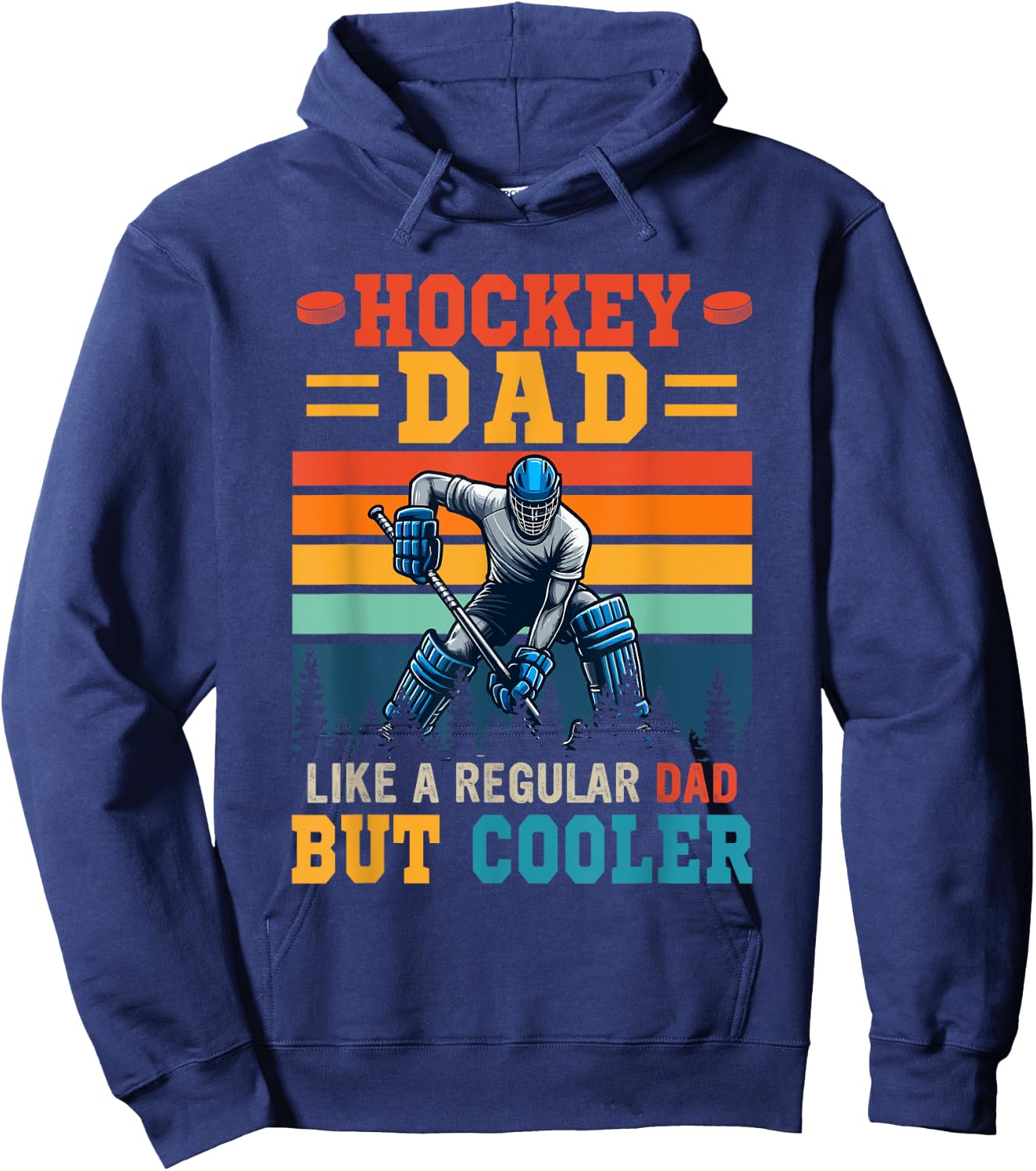 Hockey Dad Definition Cooler Vatertag Spieler Liebhaber Hoodie - Hoodie | Navy