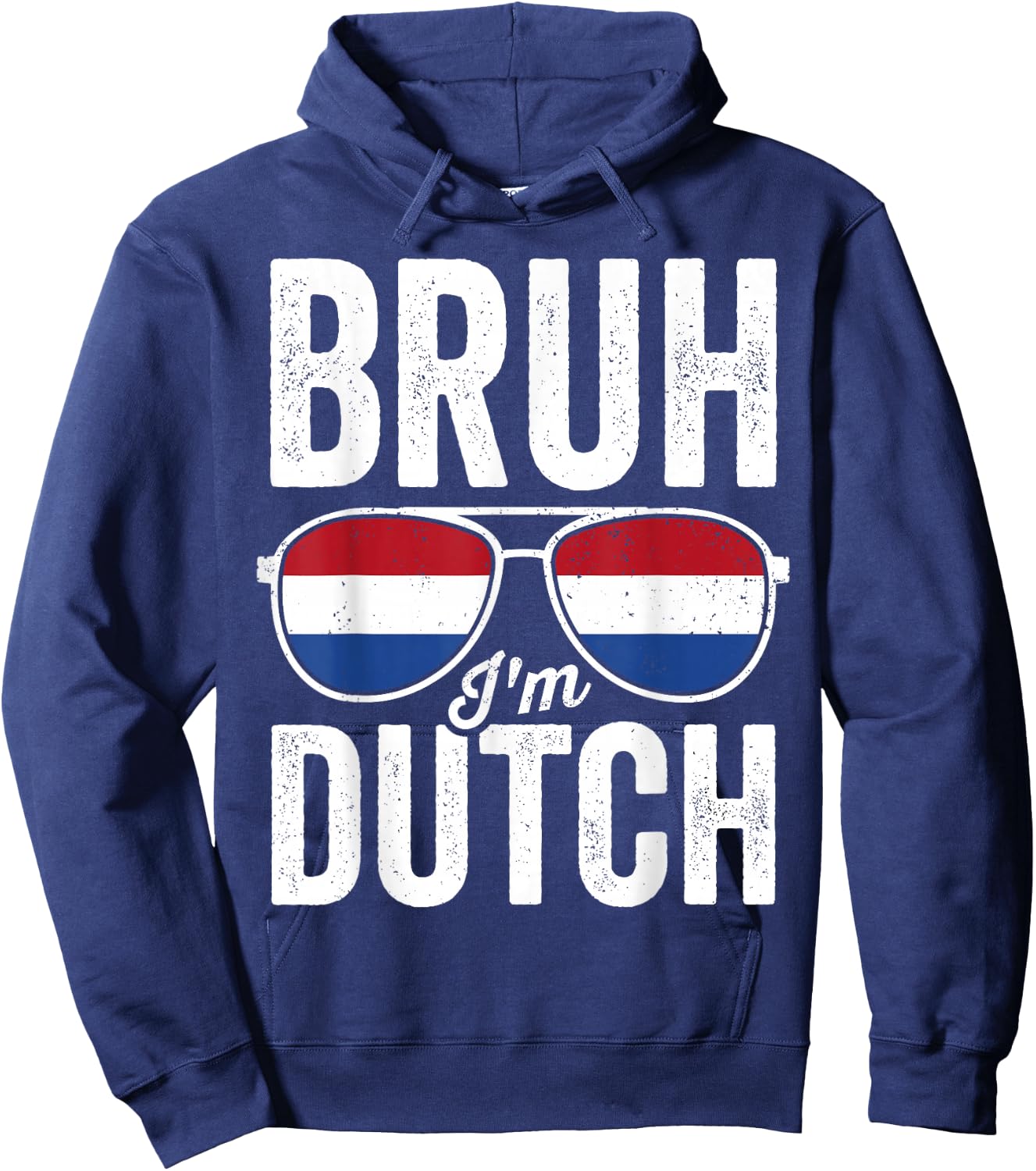 Bruh I'm Dutch Netherlands Flag Funny Holland Boys Kids Hoodie - Hoodie | Navy