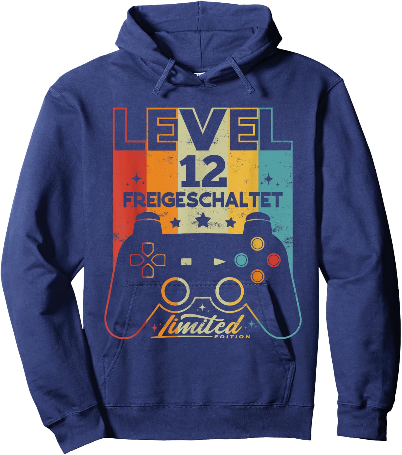 12 Years Boy Girl Gamer Born 2010 12th Birthday , black, s Hoodie - Hoodie | Navy