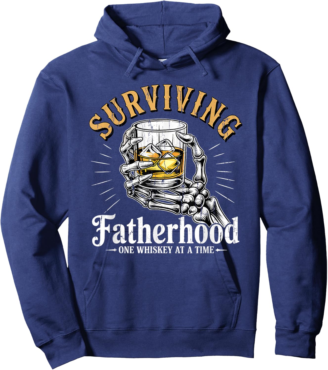 Surviving Fatherhood One Whiskey At A Time Hoodie - Hoodie | Navy