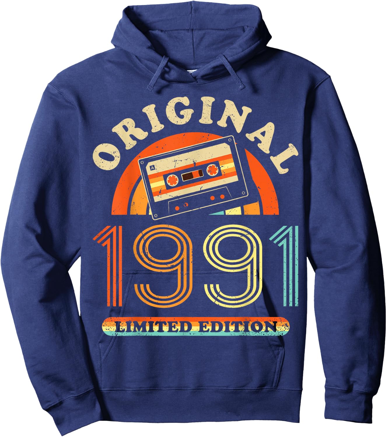 35.Geburtstag Original Männer Frauen Vintage Jahrgang 1991 Hoodie - Hoodie | Navy
