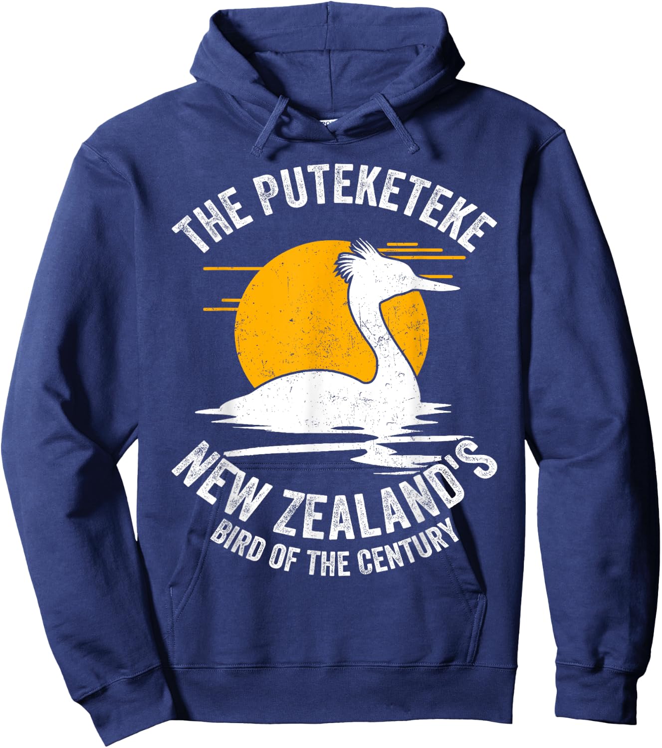 The Puteketeke New Zealand's Bird of the Century, Puteketeke Hoodie - Hoodie | Navy