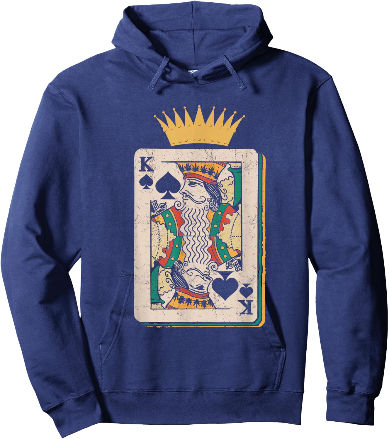 King Playing Cards | Casino Gambling | Poker Player Hoodie - Hoodie | Navy