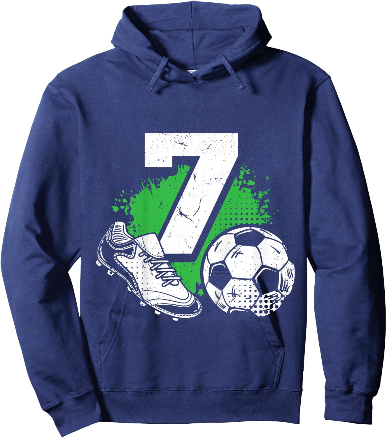 7. Geburtstag Fussball Spieler Kinder Jungs Mädchen Hoodie - Hoodie | Navy
