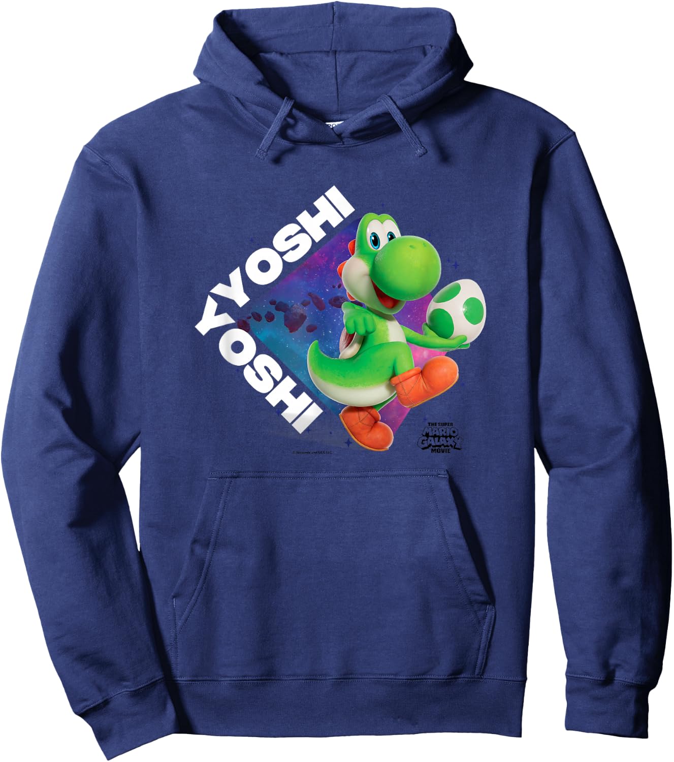 The Super Mario Galaxy Movie Yoshi in Action Hoodie - Hoodie | Navy