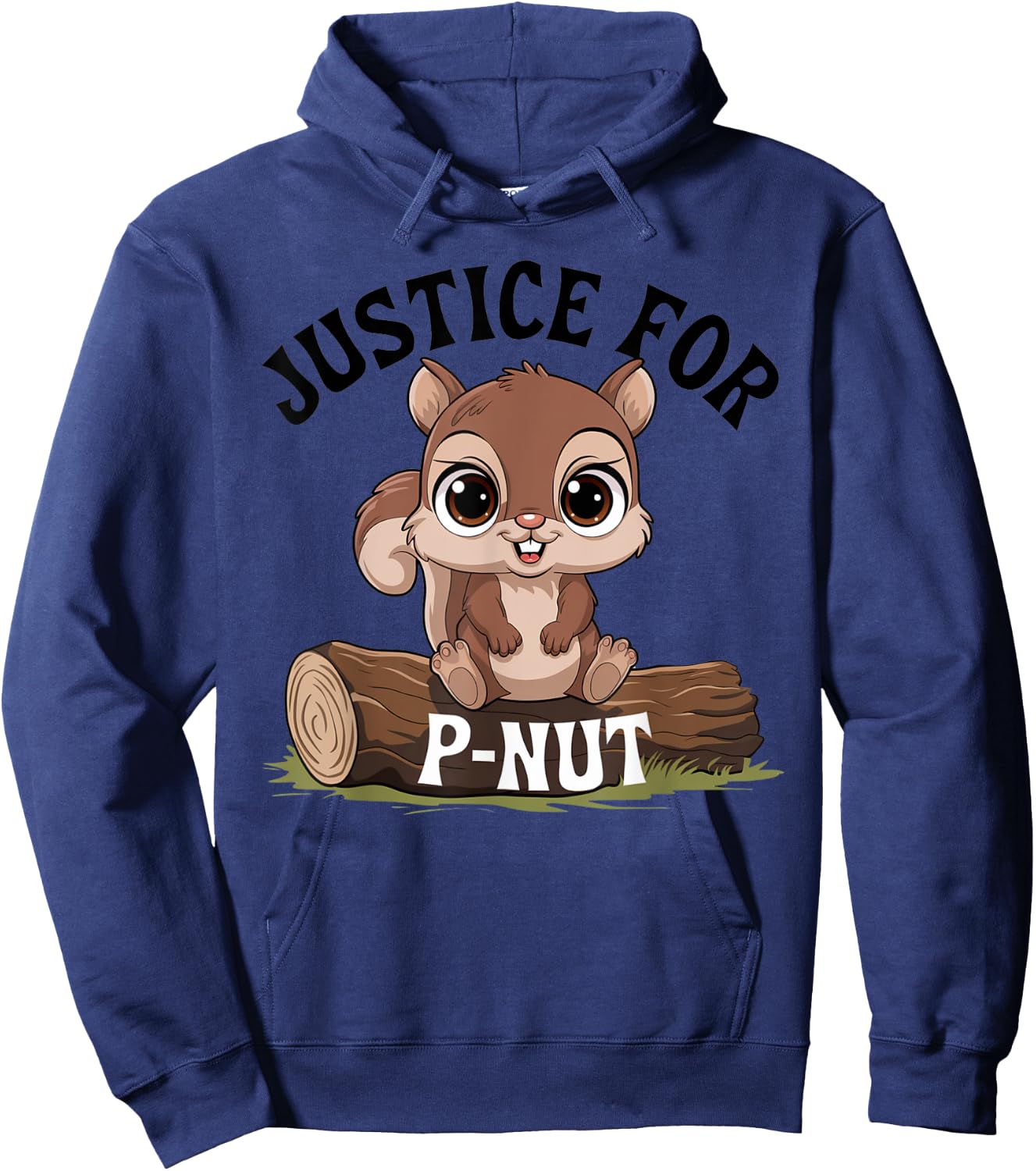 Justice for P-Nut Special Squirrel . Pnut Justice Hoodie - Hoodie | Navy