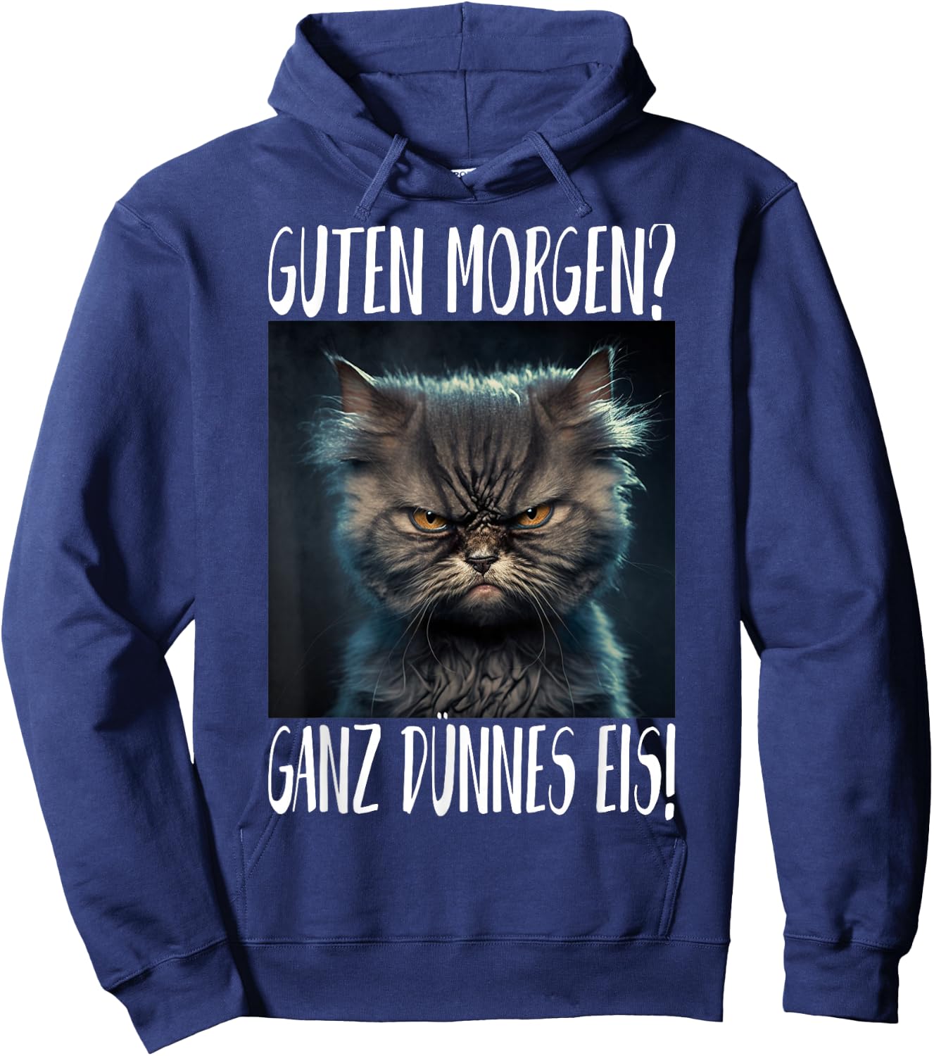 Bla t Guten Morgen? Very Thin Ice , black Hoodie - Hoodie | Navy