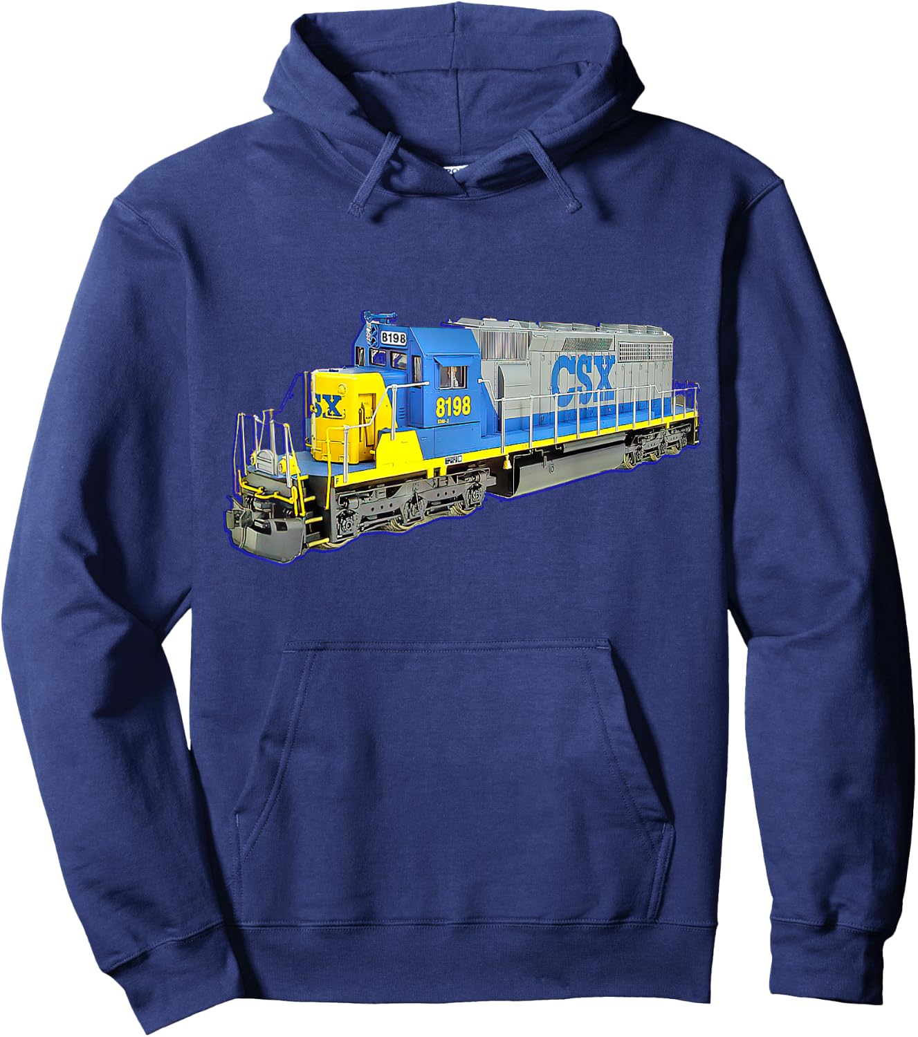 Freight Train CSX Engine Hoodie - Hoodie | Navy