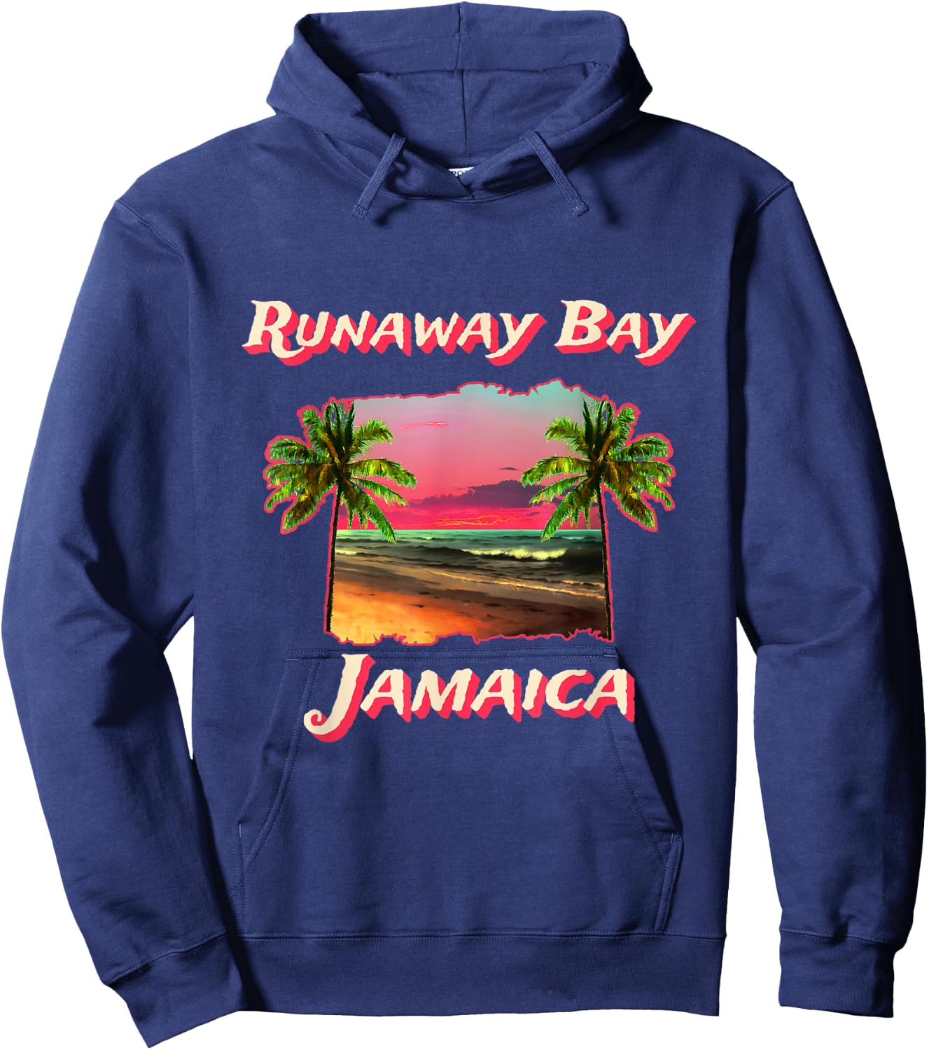 Beaches Of Runaway Bay Jamaica Hoodie - Hoodie | Navy