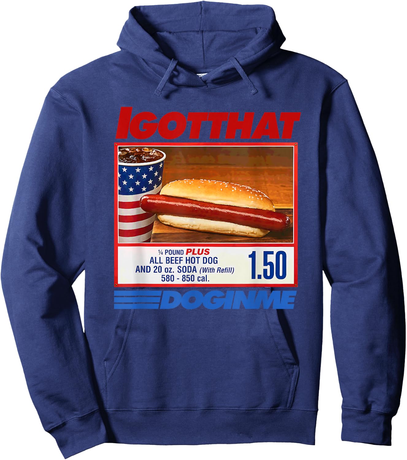I Got that Dog in Me Hoodie - Hoodie | Navy