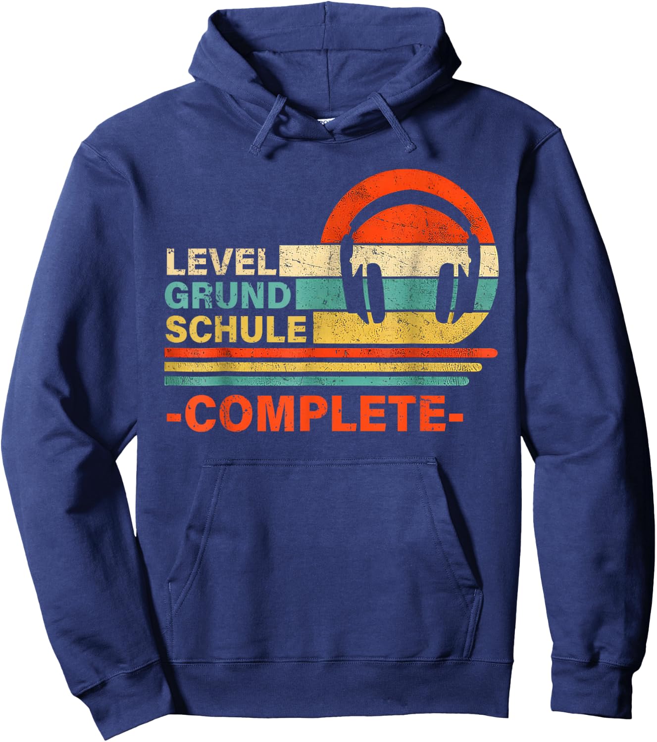 Level Grundschule Complete 4 Klasse Abschluss Schule Vorbei Hoodie - Hoodie | Navy