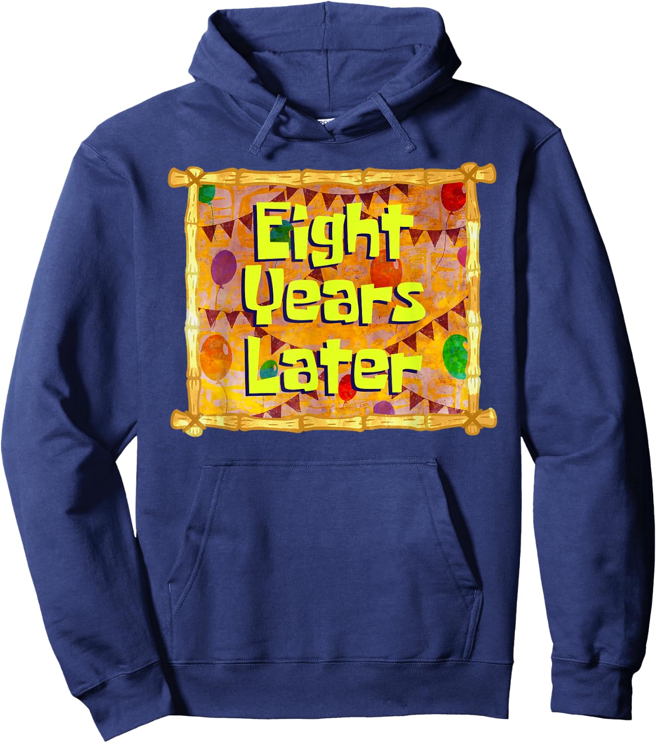 Eight Years Later 8th Birthday Party 8 Year Old Funny Meme Hoodie - Hoodie | Navy