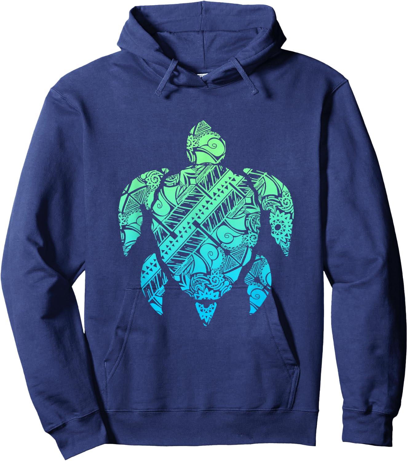 Maori Turtle Polynesian New Zealand Culture Tattoo Hoodie - Hoodie | Navy