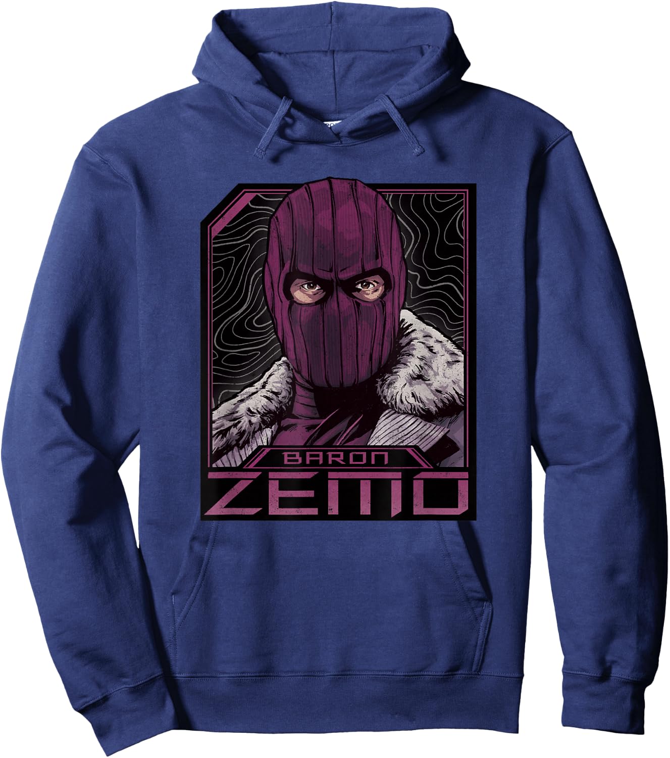 Marvel The Falcon and The Winter Soldier Baron Zemo Masked Hoodie - Hoodie | Navy