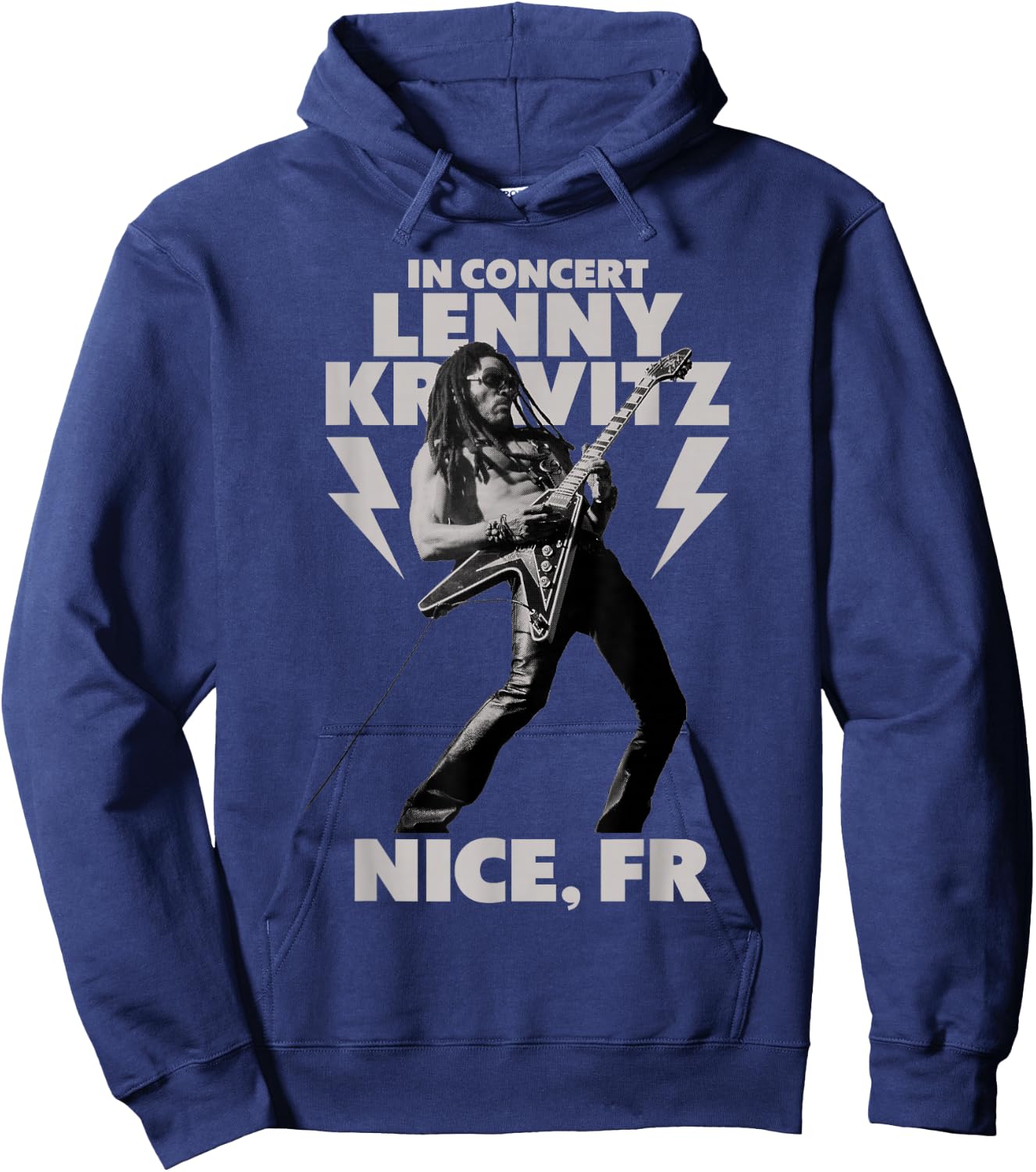 Lenny Kravitz Blue Electric Light Tour 2025 Nice Hoodie - Hoodie | Navy