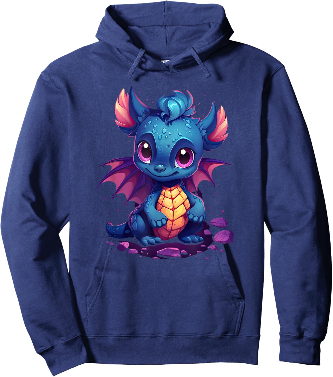Cute Dragon funny Dragon lover baby Hoodie - Hoodie | Navy