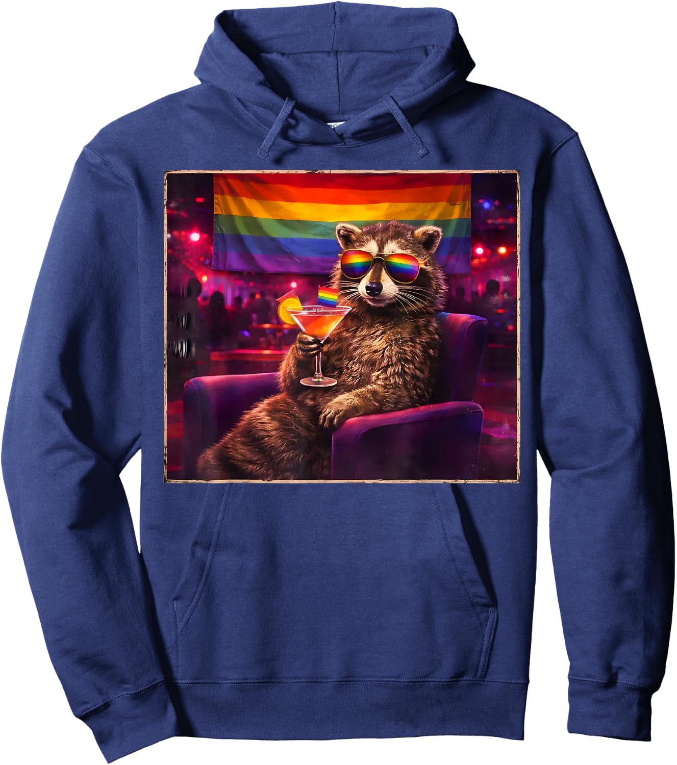 T-Shirt Hoodie - Hoodie | Navy