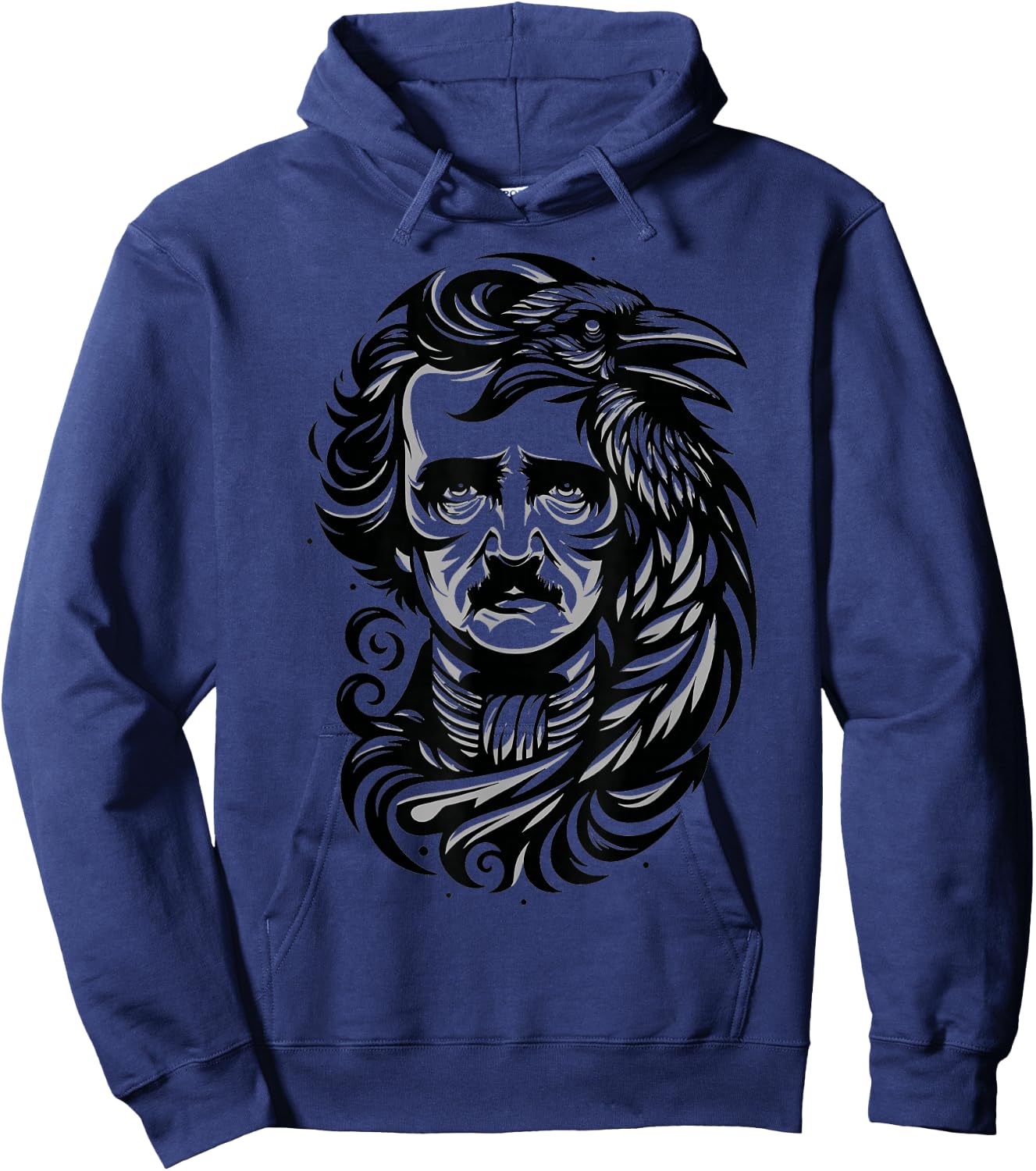 Gothic Edgar Allan Poe Dark Academia Literature Poet Hoodie - Hoodie | Navy