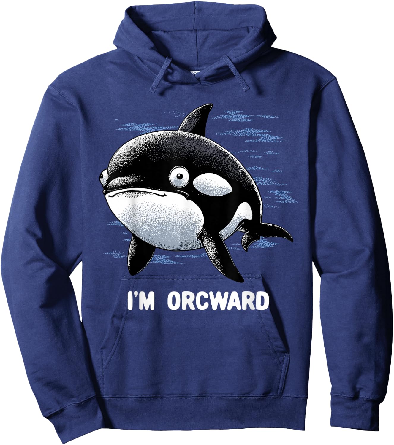 Orca Shirt Orcward Funny Awkward Orca Whale Ocean Fish Lover Hoodie - Hoodie | Navy