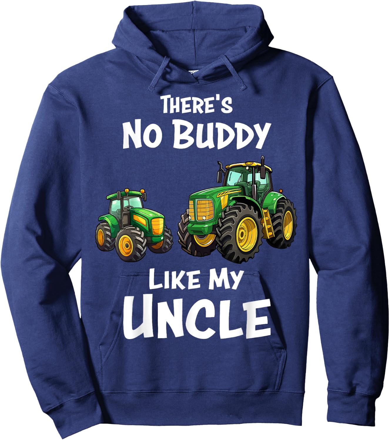 There's No Buddy Like My Uncle Tractor Matching Family Hoodie - Hoodie | Navy