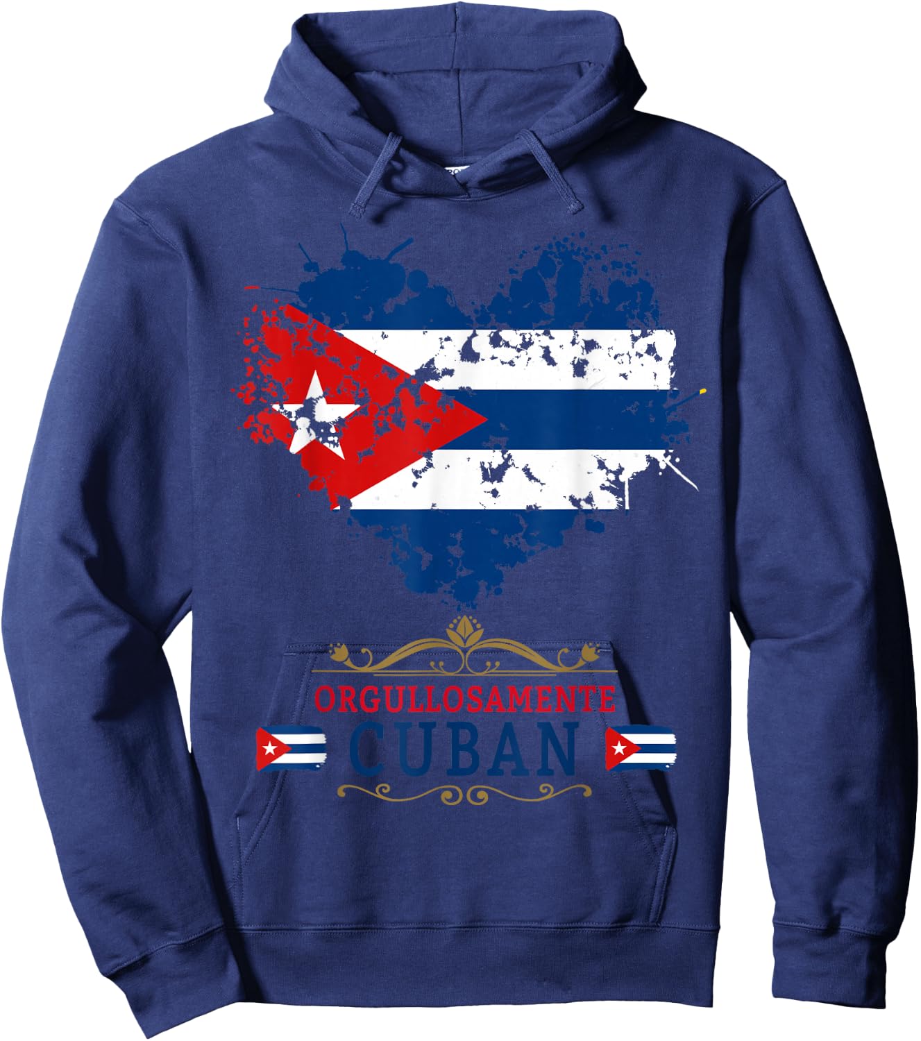 Cuban Flag Outfits Ideas for Kids and Hispanic Flag of Cuba , white, S Hoodie - Hoodie | Navy