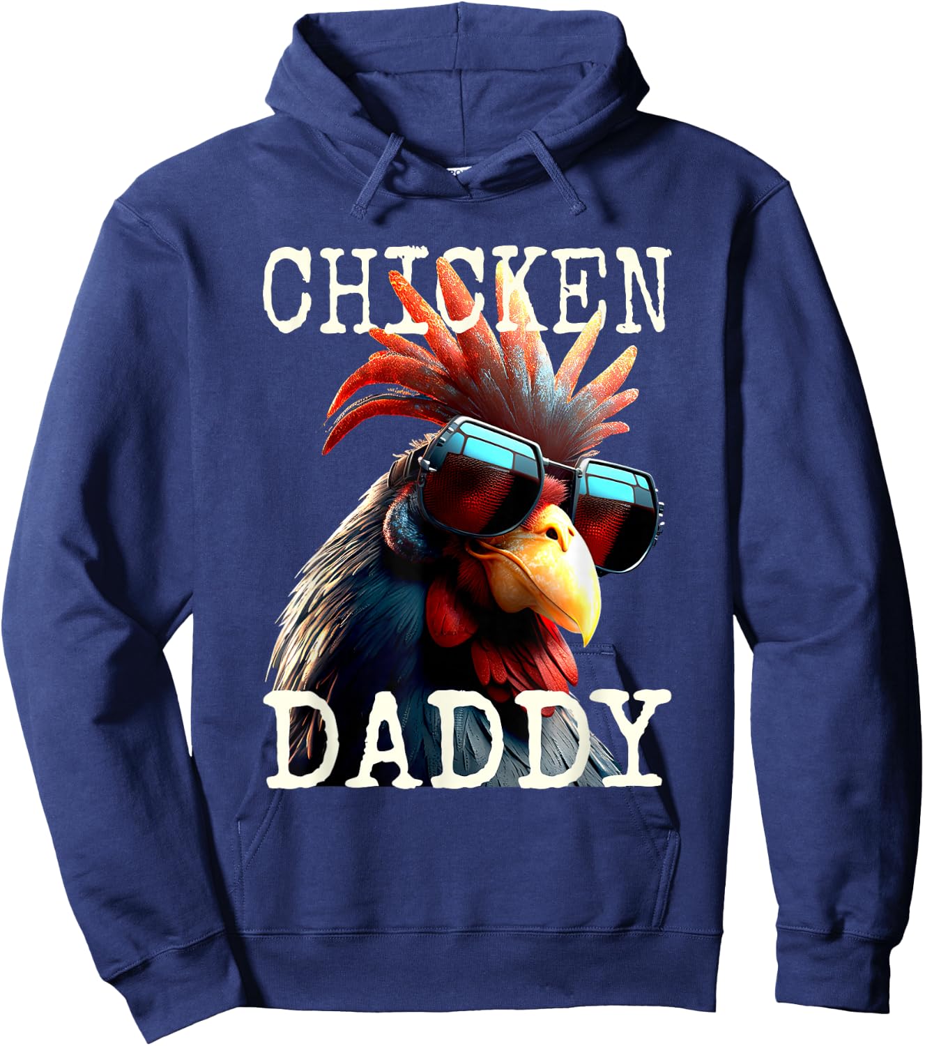 Chicken Daddy Chickens Father Farmer Poultry Farmer Father's Day Hoodie - Hoodie | Navy
