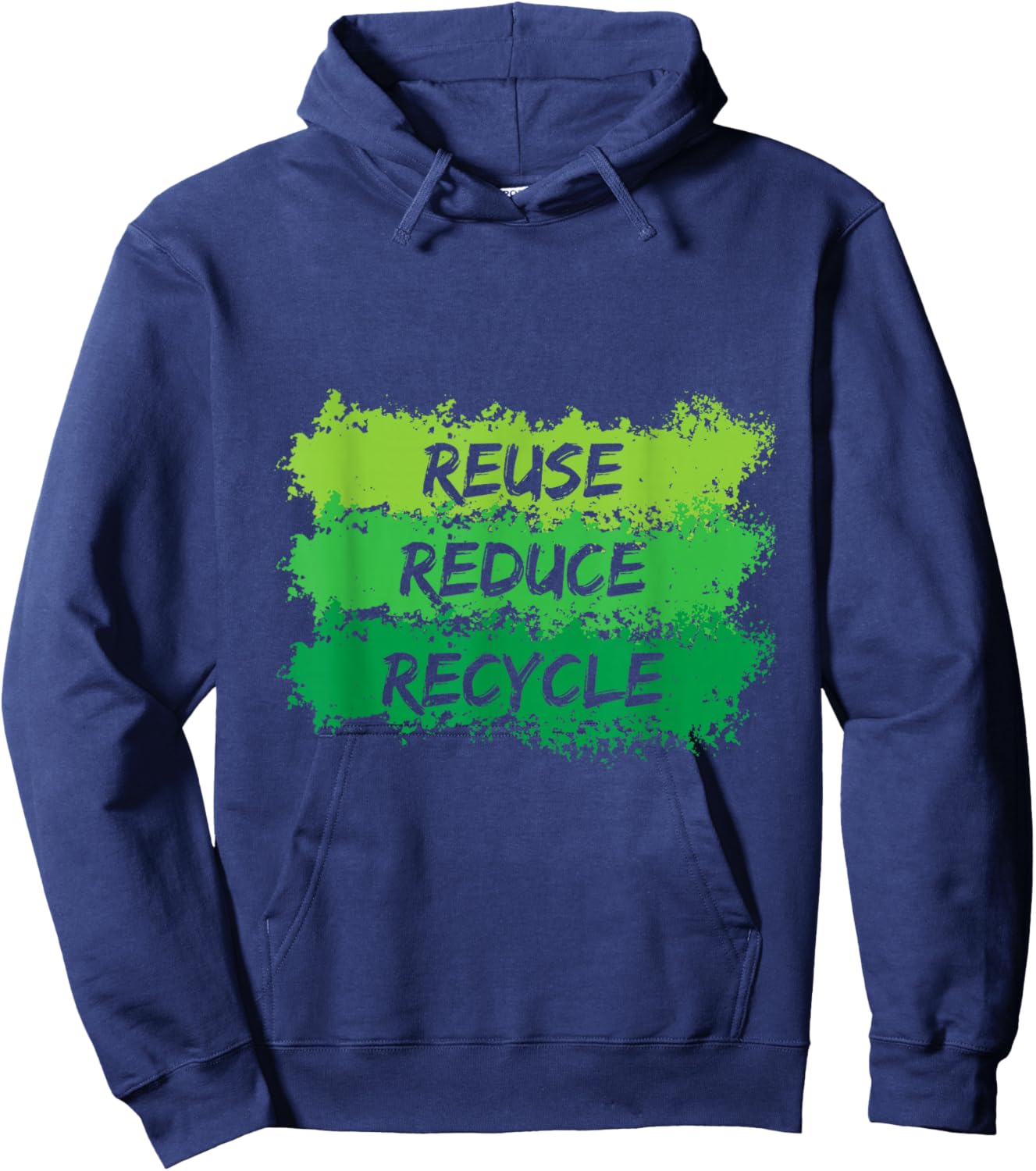 Reuse Reduce Recycle Earth Day Hoodie - Hoodie | Navy