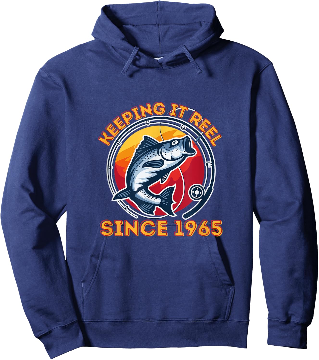 Keeping It Reel Since 1965 - Fun Fishing Hoodie - Hoodie | Navy