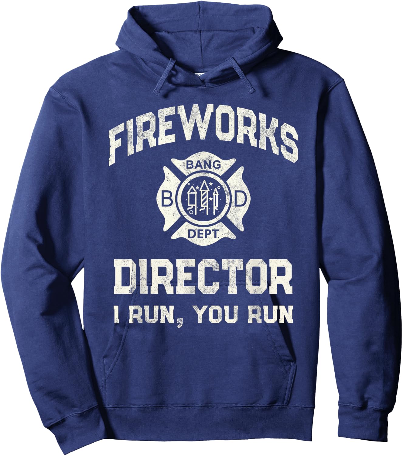 Funny FIREWORKS DIRECTOR Pyro Safety Technician Boom Squad Hoodie - Hoodie | Navy